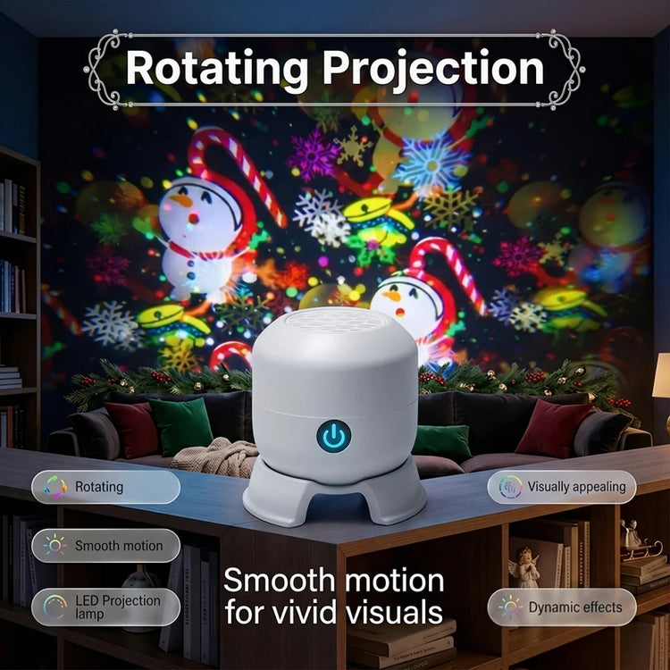 Rechargeable Christmas Projection Lamp