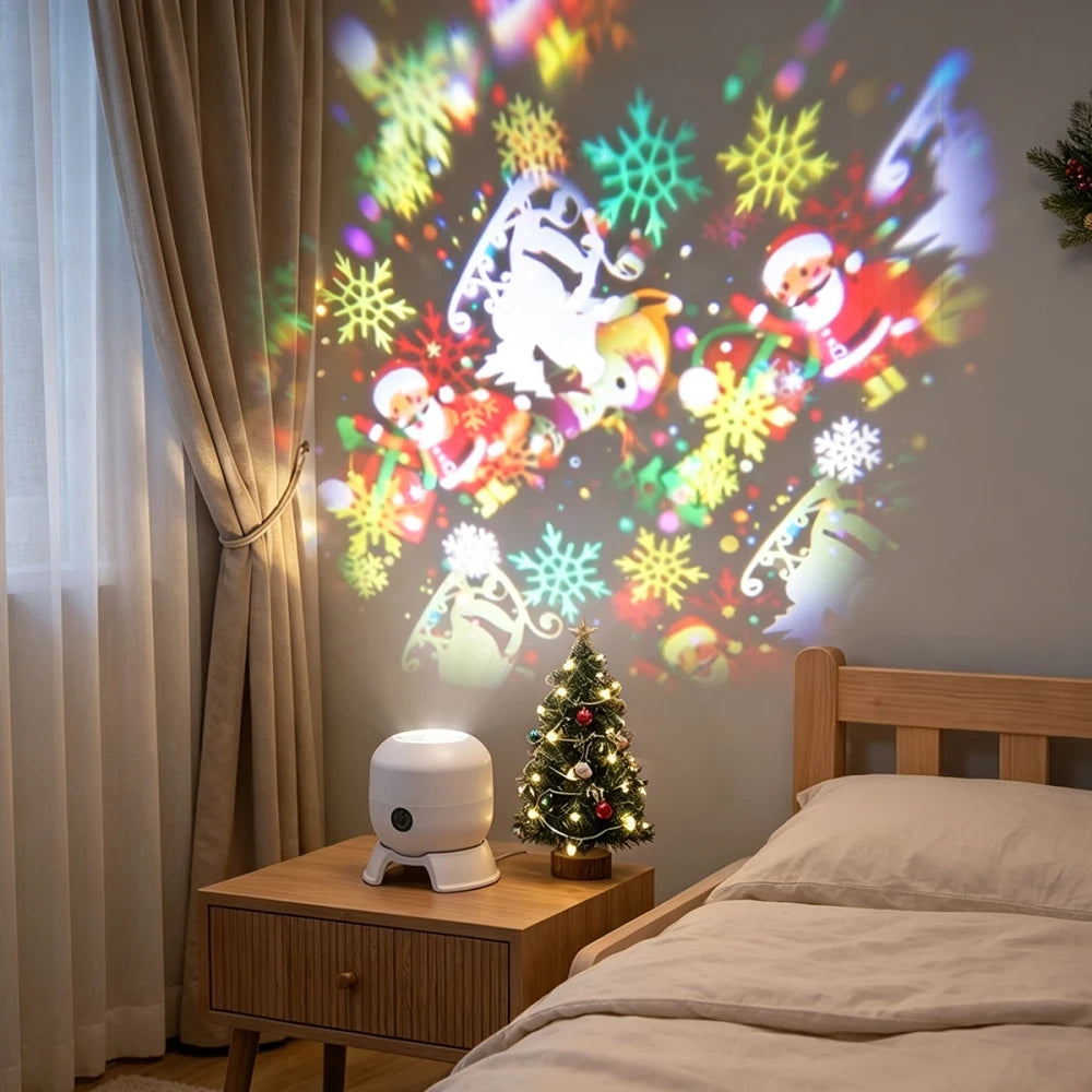 Rechargeable Christmas Projection Lamp