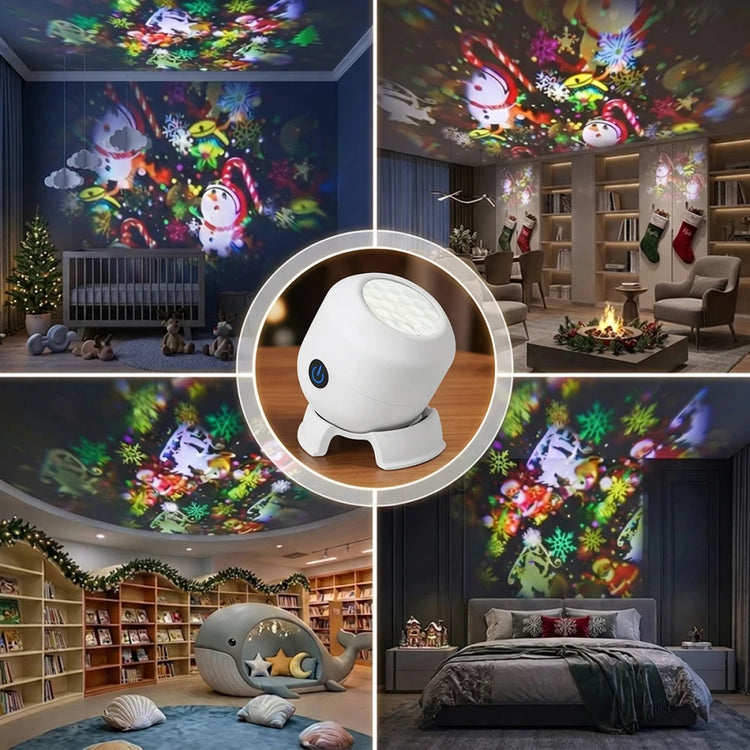 Rechargeable Christmas Projection Lamp