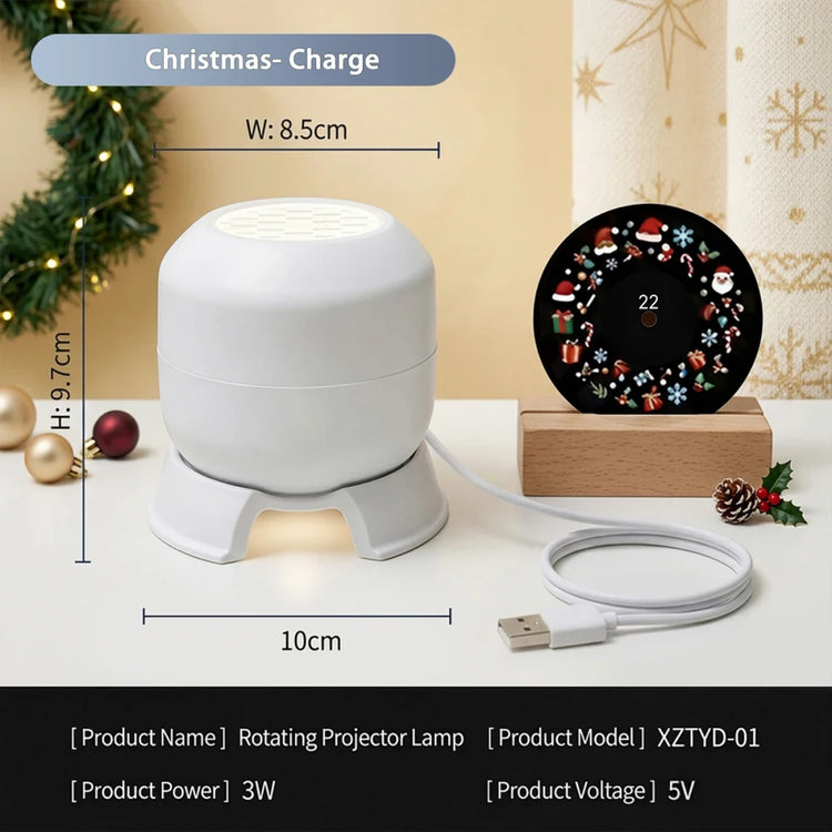 Rechargeable Christmas Projection Lamp